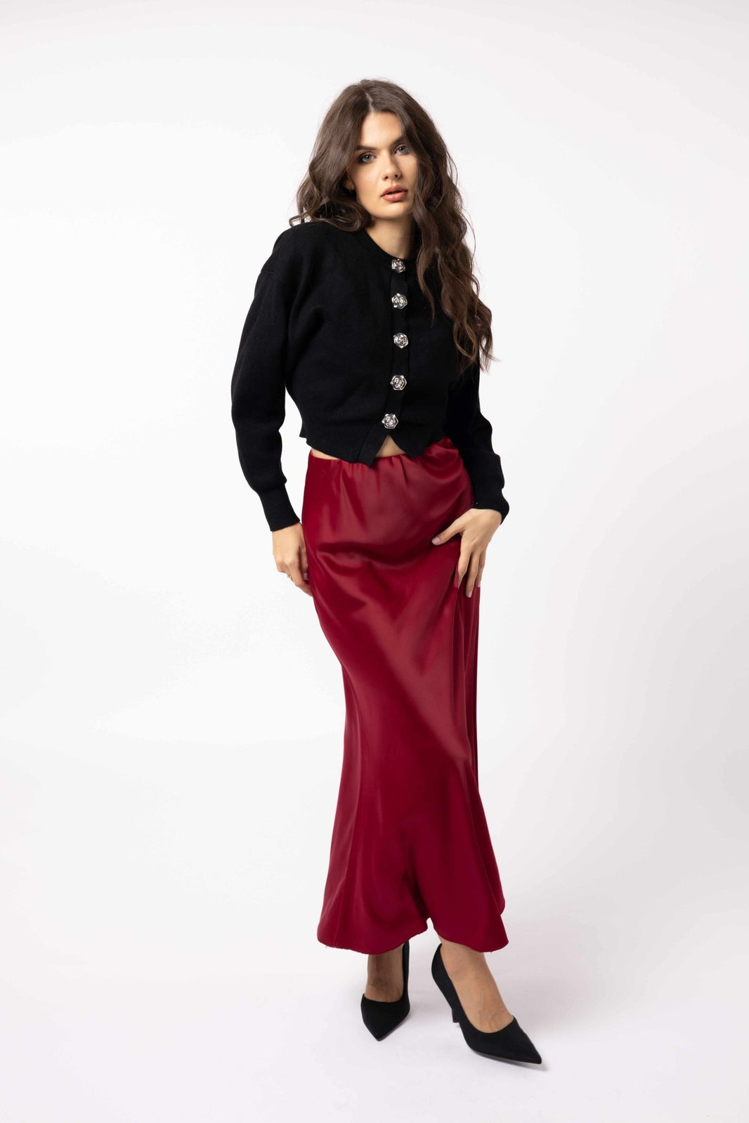 Fusta din Satin Evelisse - HATTUSkirt