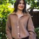 Cardigan cu guler polo si torsade – Cashmere Blend