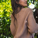 Cardigan cu guler polo si torsade – Cashmere Blend