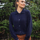 Cardigan cu guler polo si torsade – Cashmere Blend